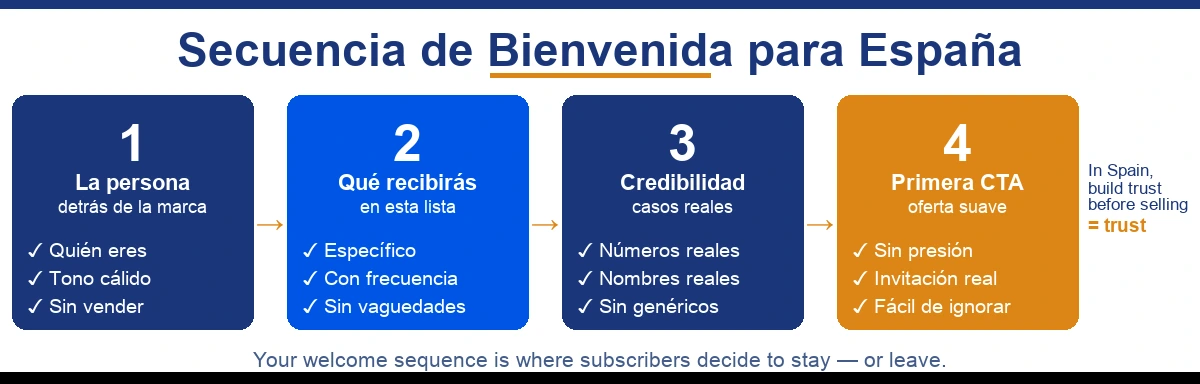 Welcome sequence structure optimised for Spain